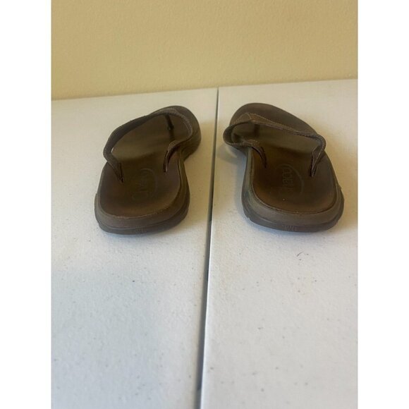 Chaco Sz 6 M Brown Flip Flop Leather Women Sandals - Picture 10 of 15